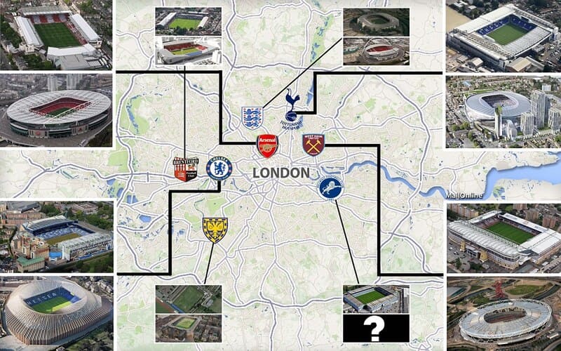 Có bao nhiêu đội bóng đá ở London? Những đội bóng đá mạnh nhất ở London