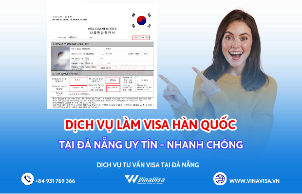 Dịch vụ xin visa Hàn Quốc tại Đà Nẵng Nhanh chóng Uy tín